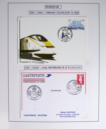1849-1990 Lot principalement constitué de pages d'exposition