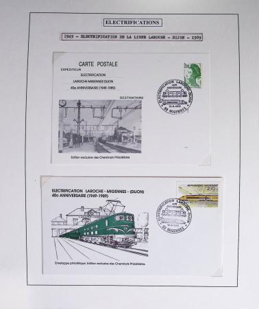1849-1990 Lot principalement constitué de pages d'exposition