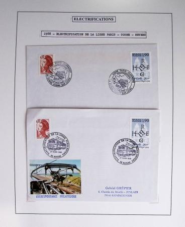 1849-1990 Lot principalement constitué de pages d'exposition
