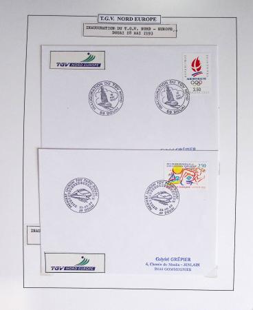 1849-1990 Lot principalement constitué de pages d'exposition