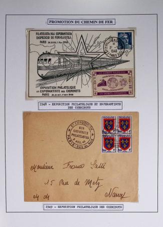 1849-1990 Lot principalement constitué de pages d'exposition