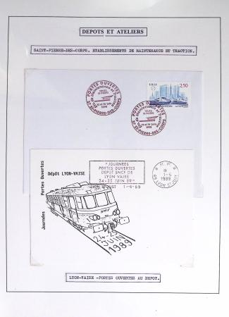 1849-1990 Lot principalement constitué de pages d'exposition