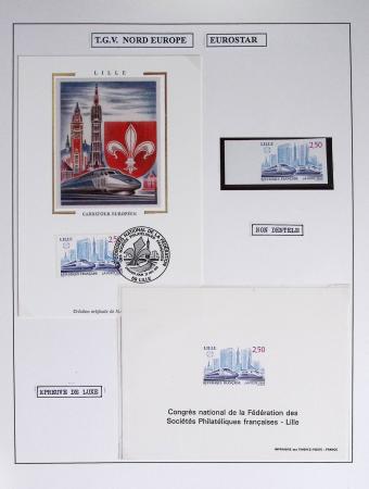 1849-1990 Lot principalement constitué de pages d'exposition