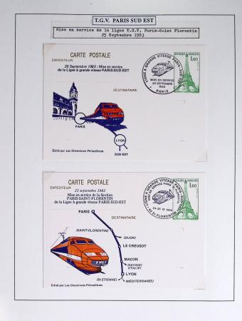 1849-1990 Lot principalement constitué de pages d'exposition
