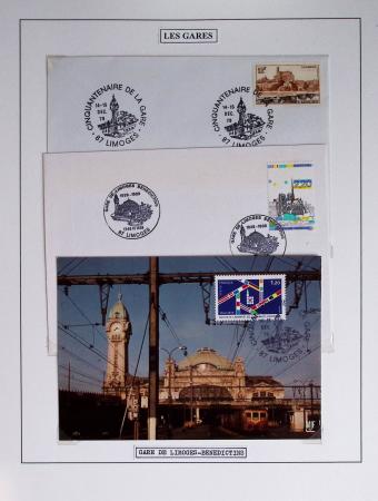 1849-1990 Lot principalement constitué de pages d'exposition