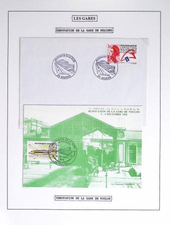 1849-1990 Lot principalement constitué de pages d'exposition