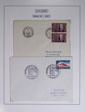 1849-1990 Lot principalement constitué de pages d'exposition