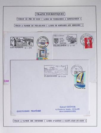 1849-1990 Lot principalement constitué de pages d'exposition