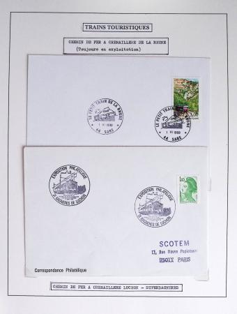 1849-1990 Lot principalement constitué de pages d'exposition