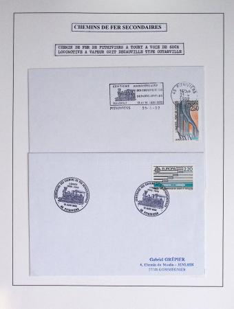 1849-1990 Lot principalement constitué de pages d'exposition