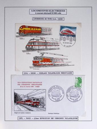 1849-1990 Lot principalement constitué de pages d'exposition