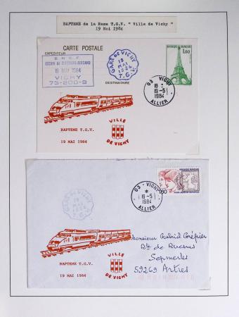 1849-1990 Lot principalement constitué de pages d'exposition