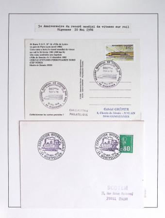 1849-1990 Lot principalement constitué de pages d'exposition