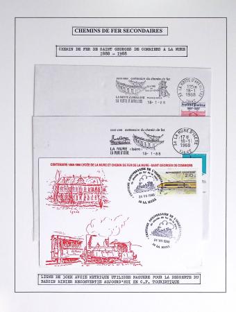1849-1990 Lot principalement constitué de pages d'exposition