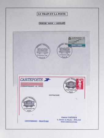 1849-1990 Lot principalement constitué de pages d'exposition
