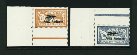 N°1 et 2 Merson, variété hauban cassé sur le n°2, coin