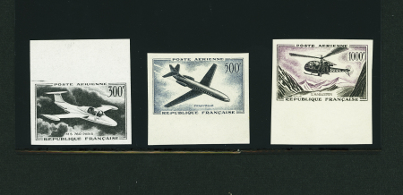 N°36 et 37 non dentelés (tirage 450), et n°35 essai