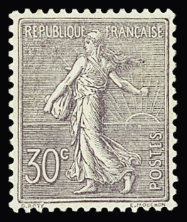 N°133 30c lilas, très bien centré, neuf **, TTB
