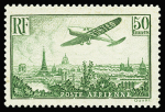 N°14 50f vert-jaune, neuf * quasi **, TB