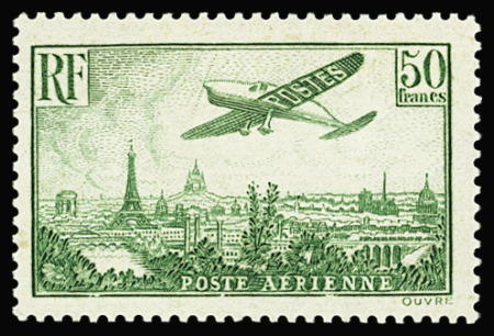 N°14 50f vert-jaune, neuf * quasi **, TB