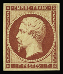 N°18d 1f carmin, réimpression de 1862, neuf *, TB