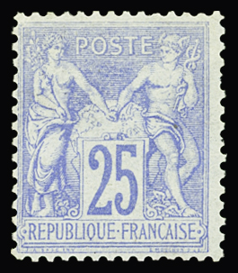 N°68 25c outremer, neuf *, pli horizontal sinon TB,