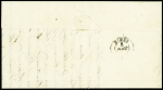 N°3 OBL grille + cursive "33 Vias" + T15 Béziers (1849), ind 28. RR et TB
