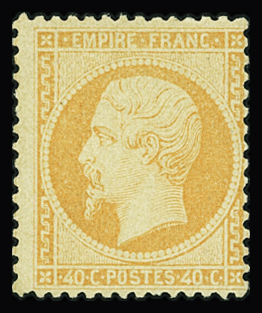 N°23 40c orange, neuf *, très frais, TB. Signé A.Brun