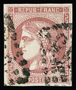 N°49 80c rose obl. GC propre dégageant l'effigie, TB.