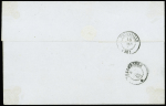 LUXEMBOURG N°16 obl. roulette de gros points sur lettre