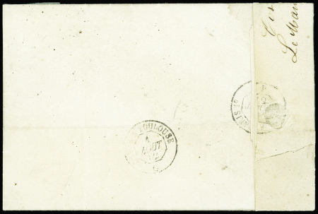 N°11 1c olive obl. PC sur lettre de Le Mans, Sarthe,