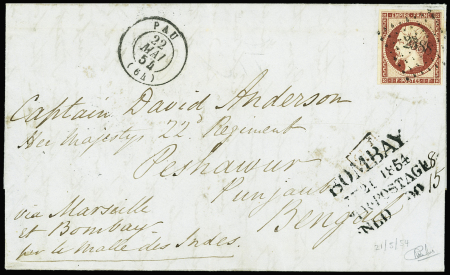 PAKISTAN - INDES ANGLAISES N°18 obl. PC sur lettre