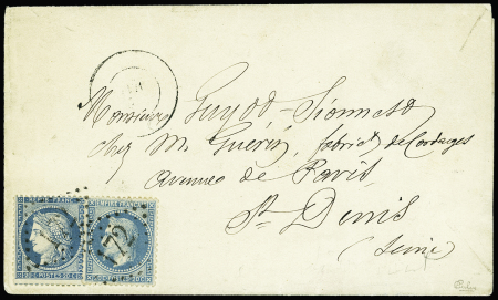 N°29B +37 obl. GC 172 sur lettre d'Arpajon, Seine-et-Oise,