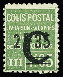 N°116 2f35 sur 1f65 vert, neuf * (quasi **), TB