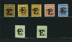 N°186A/186G, neufs avec gomme **/*, rare, TB. Tous