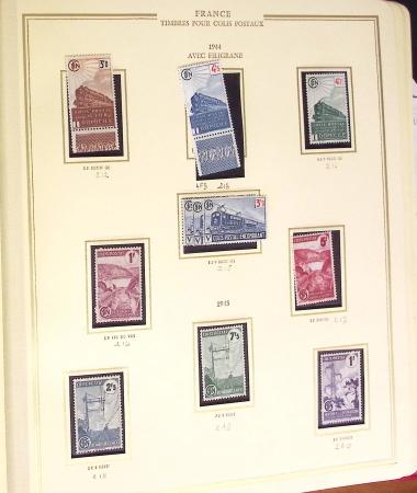COLIS-POSTAUX 1901-1960, Jolie collection en un album