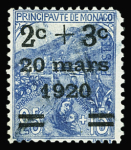 N°34, 35 et 37, essais de surcharge non adoptée, barrés