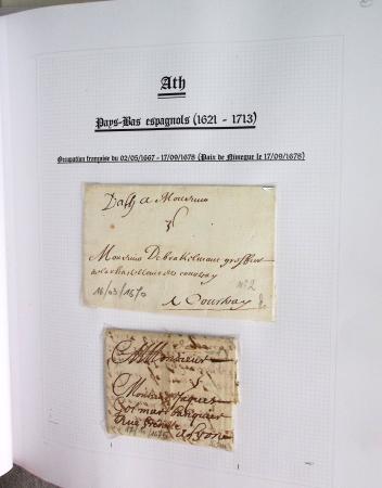 1665-1830 Collection d'histoire postale spécialisée