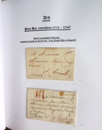 1665-1830 Collection d'histoire postale spécialisée