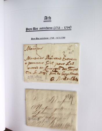 1665-1830 Collection d'histoire postale spécialisée