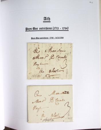 1665-1830 Collection d'histoire postale spécialisée