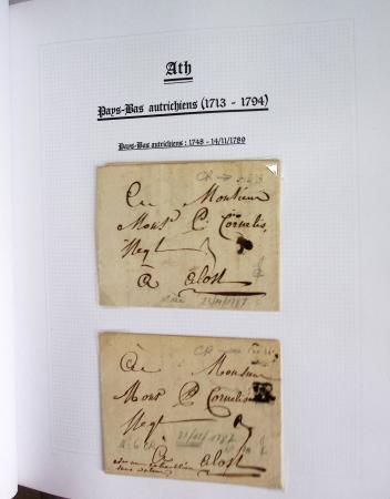 1665-1830 Collection d'histoire postale spécialisée