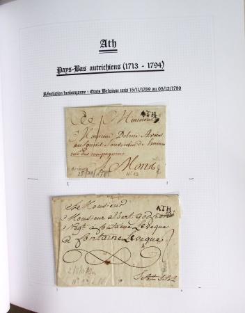 1665-1830 Collection d'histoire postale spécialisée
