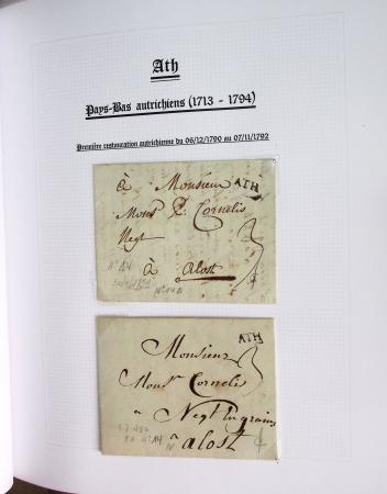 1665-1830 Collection d'histoire postale spécialisée