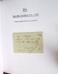 1665-1830 Collection d'histoire postale spécialisée