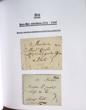 1665-1830 Collection d'histoire postale spécialisée