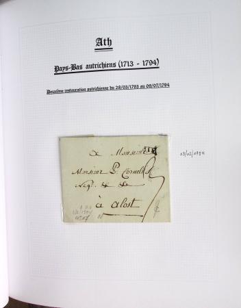 1665-1830 Collection d'histoire postale spécialisée