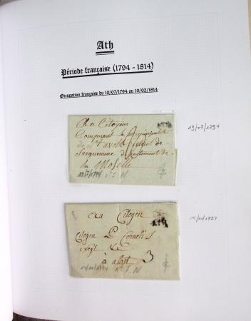 1665-1830 Collection d'histoire postale spécialisée