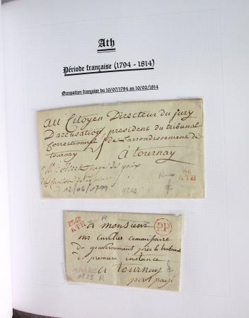 1665-1830 Collection d'histoire postale spécialisée