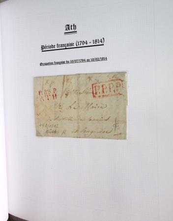 1665-1830 Collection d'histoire postale spécialisée